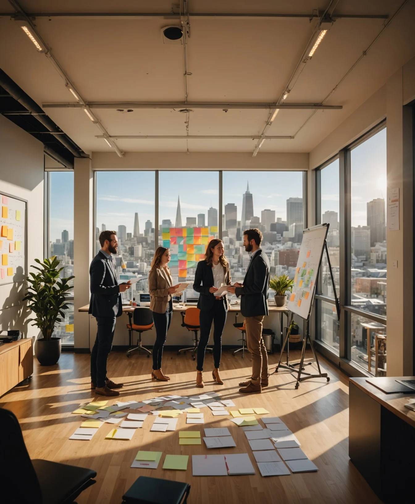 Learn.xyz team collaborating in a San Francisco office